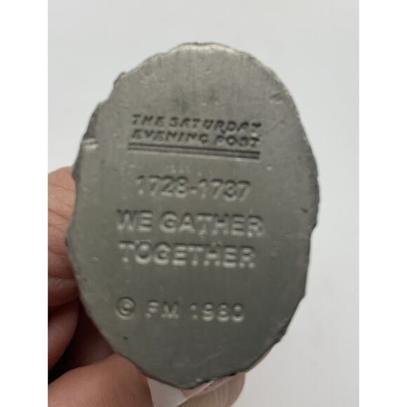 Vtg 1978-1980 Saturday Evening Post Pewter 23 Pc. Parade of American People - Picture 7 of 16